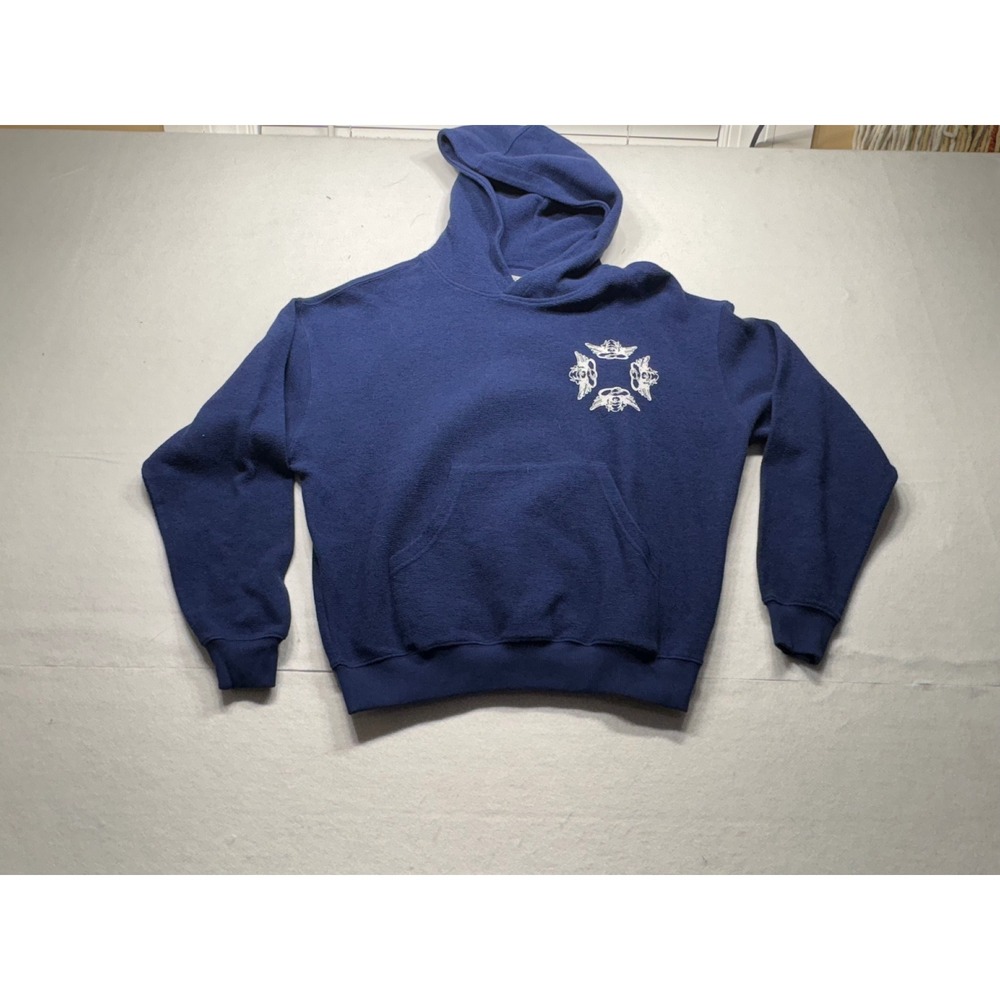 Boys Lie Navy Blue Pamela gone rogue Graphic Hoodie Sweatshirt Womens XS